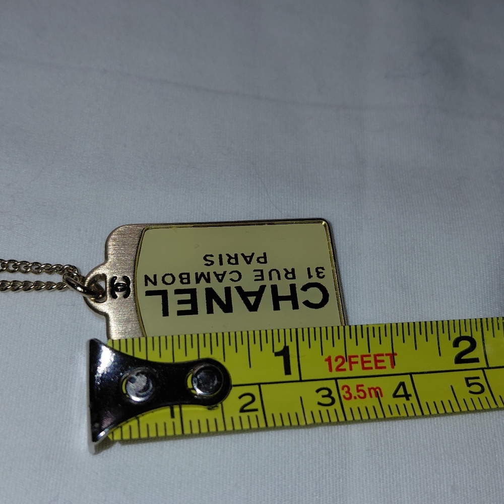 Chanel ID Dog Tag Charm Long Necklace. 31 RUE CAMBON PARIS - Picture 11 of 11